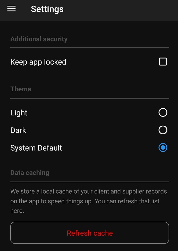 Unable to use biometrics login on Android app support QuickFile